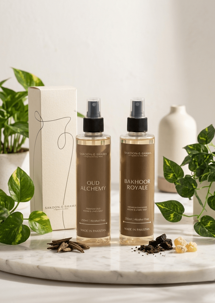 Imperial Room Mist Duo (Oud Alchemy & Bakhoor Royal ) - Sakoon e Shama