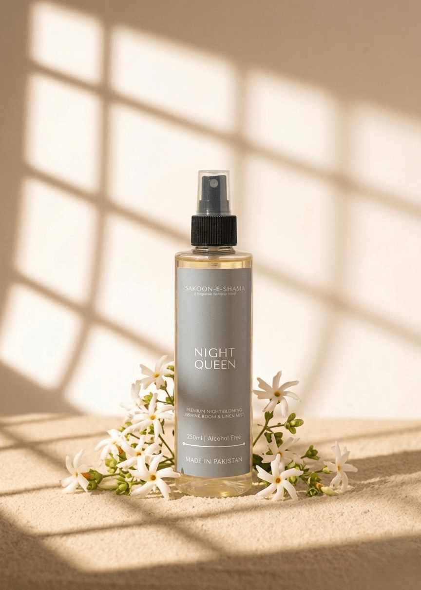 Night Queen - Night - Blooming Jasmine Room & Linen Mist - Room and Linen Mist - Sakoon e Shama